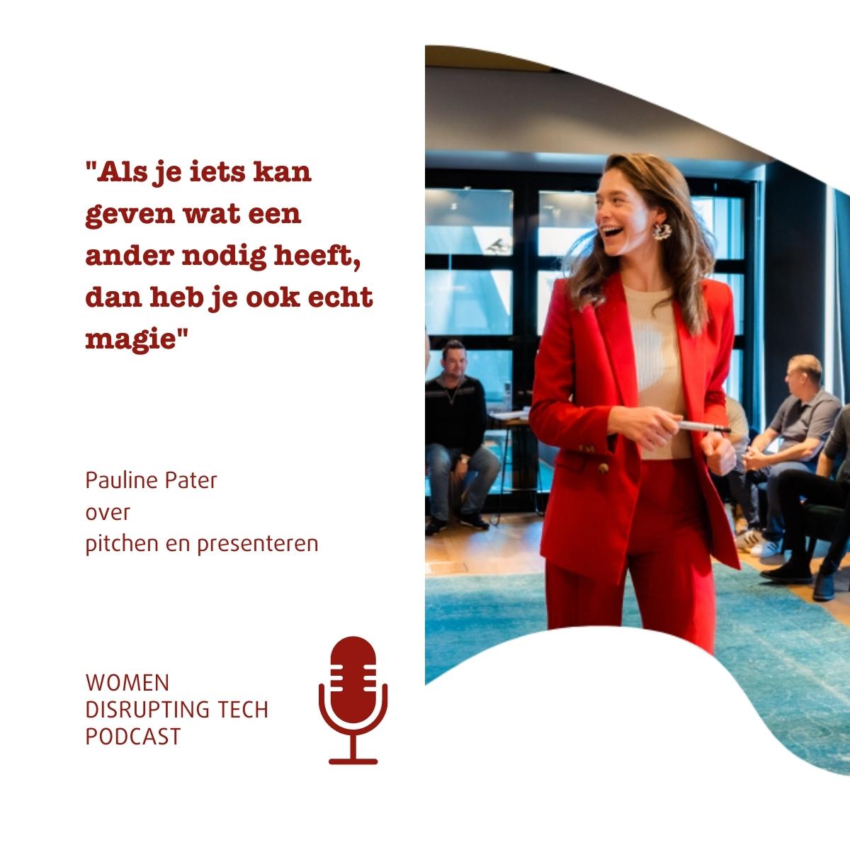 Foto van Pauline Pater die hoort bij een aflevering van de podcast Women Disrupting Tech