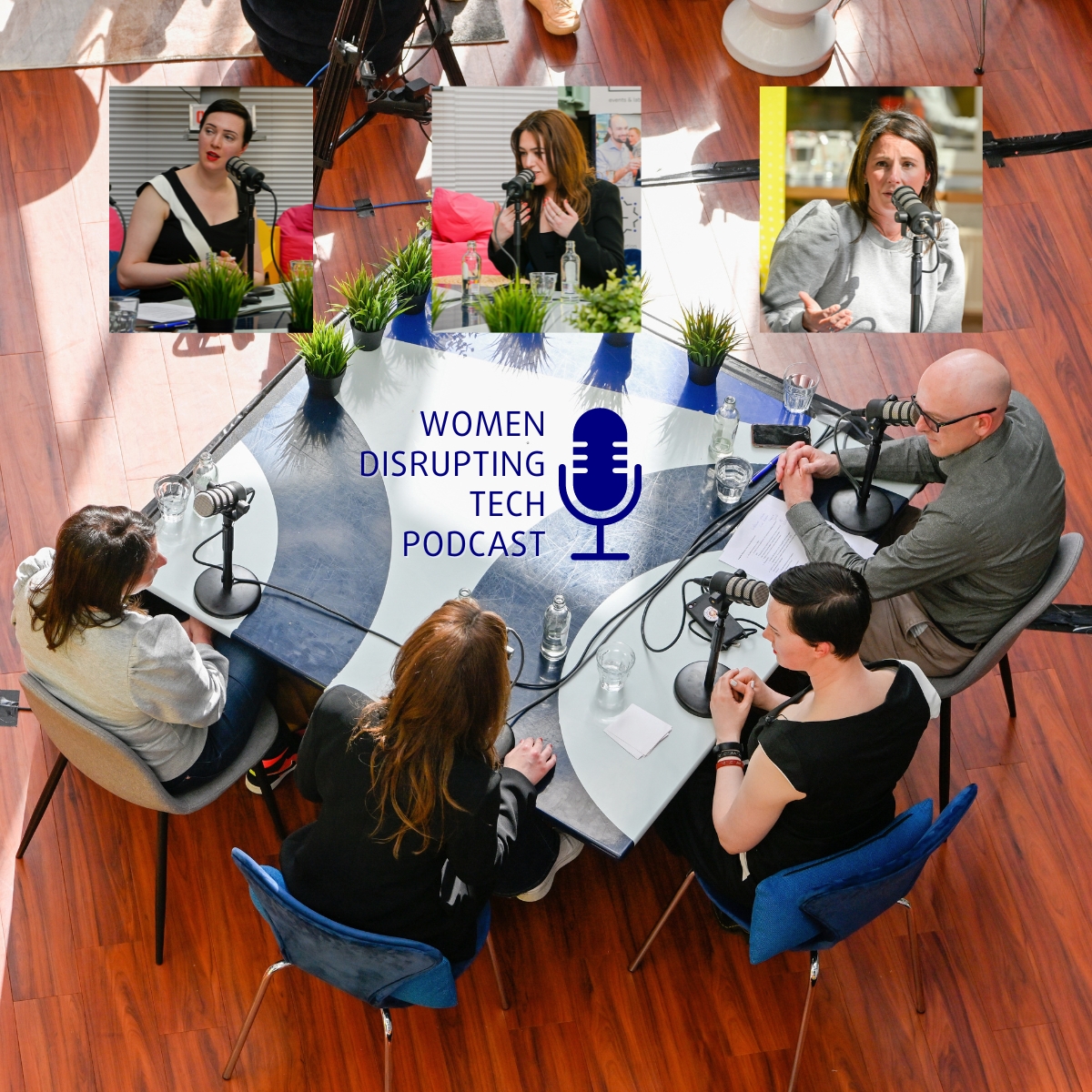 Pictures of the Panel 35 event about Career Advancement for Women in Tech, hosted by PR Goeroes, The Hague Tech and True Story Company. The pictures are linked to the recordings of the 25th episode of the podcast Women Disrupting Tech. Picture credit Guus J. Baks